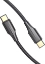 Vention Nylon Braided Zinc Alloy USB C- C Cable 1.2M (Black)
