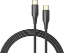 Vention Nylon Braided Zinc Alloy USB C- C Cable 1.2M (Black)