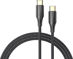 Vention Nylon Braided Zinc Alloy USB C- C Cable 2M (Black)