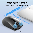 Vention 3-Button Wireless Computer Mouse with USB Receiver (Black)