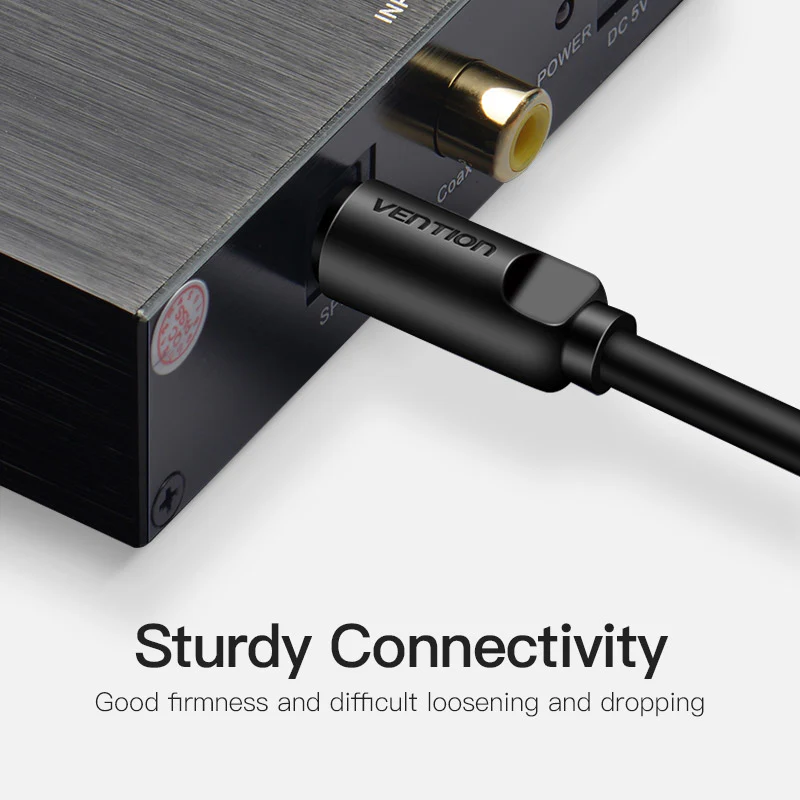 Vention Optical Fiber Audio Cable 2M (Black)