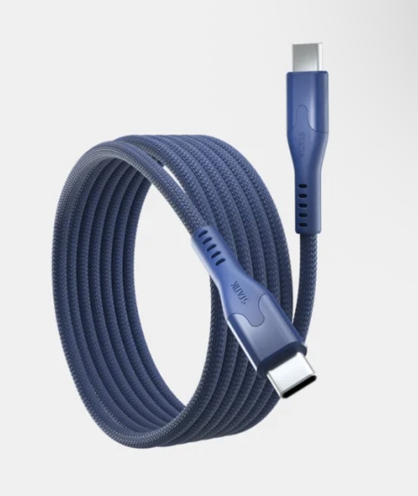 Statik MagStack Pro Magnetic 100w USB-C to C Cable 0.9M (Navy)