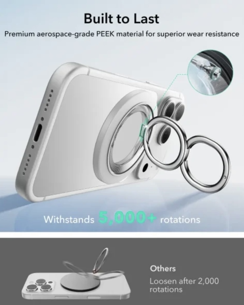 ESR HaloLock Phone Grip Stand 360 (White)