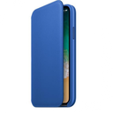 Apple Leather Folio for iPhone X Electric Blue