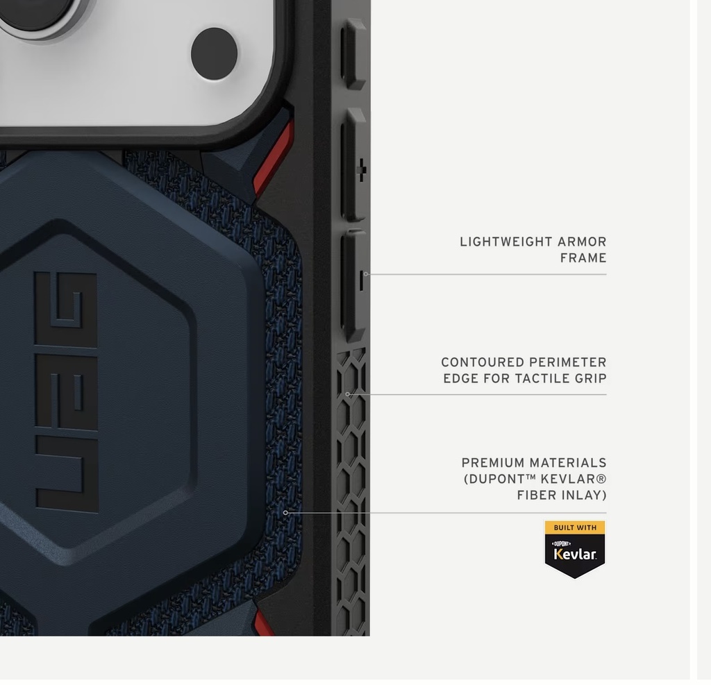 UAG Monarch Pro Kevlar Magsafe Case for iPhone 17 Pro (Kevlar Mallard) 