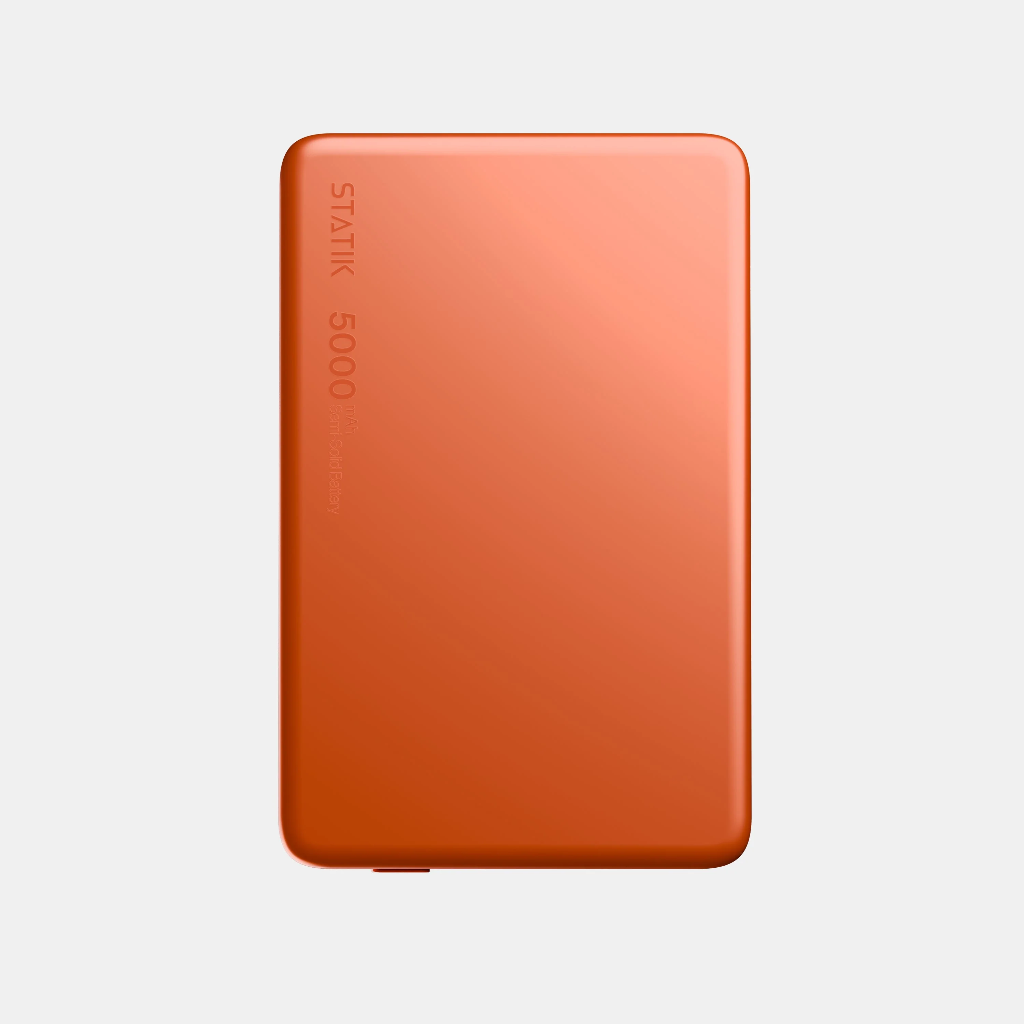 Statik MagSafe Power Bank with Semi-Solid Electrolyte Technology V2 5000mAh (Orange)