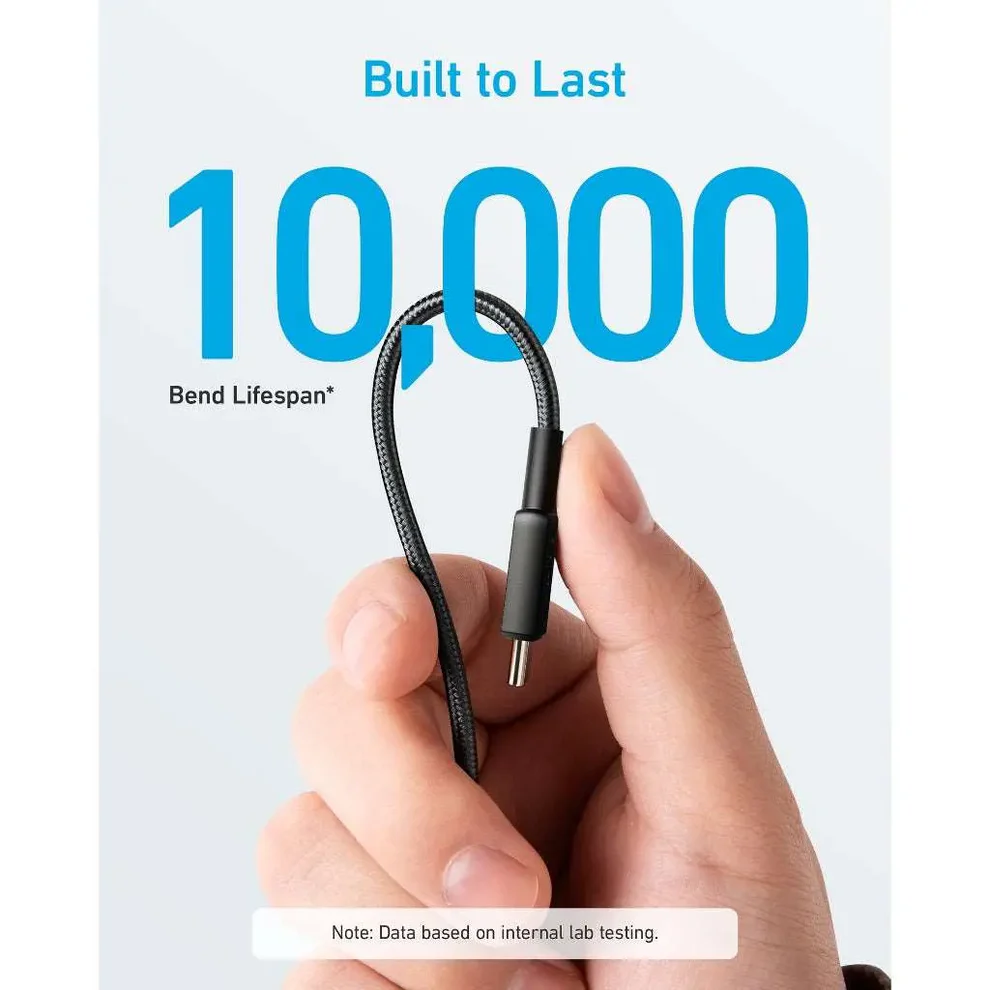 Anker Braided 322 USB-C to USB-C Cable 1.8M (Black) 