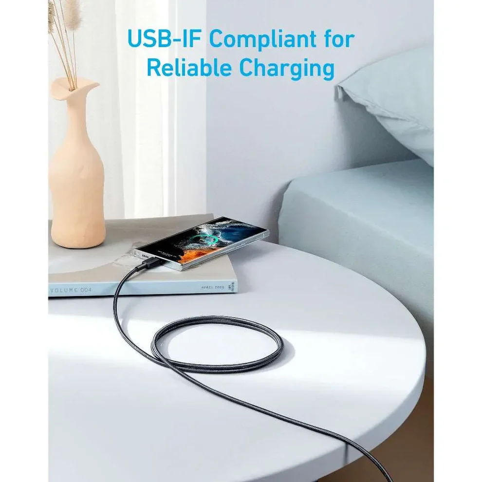 Anker Braided 322 USB-C to USB-C Cable 1.8M (Black) 