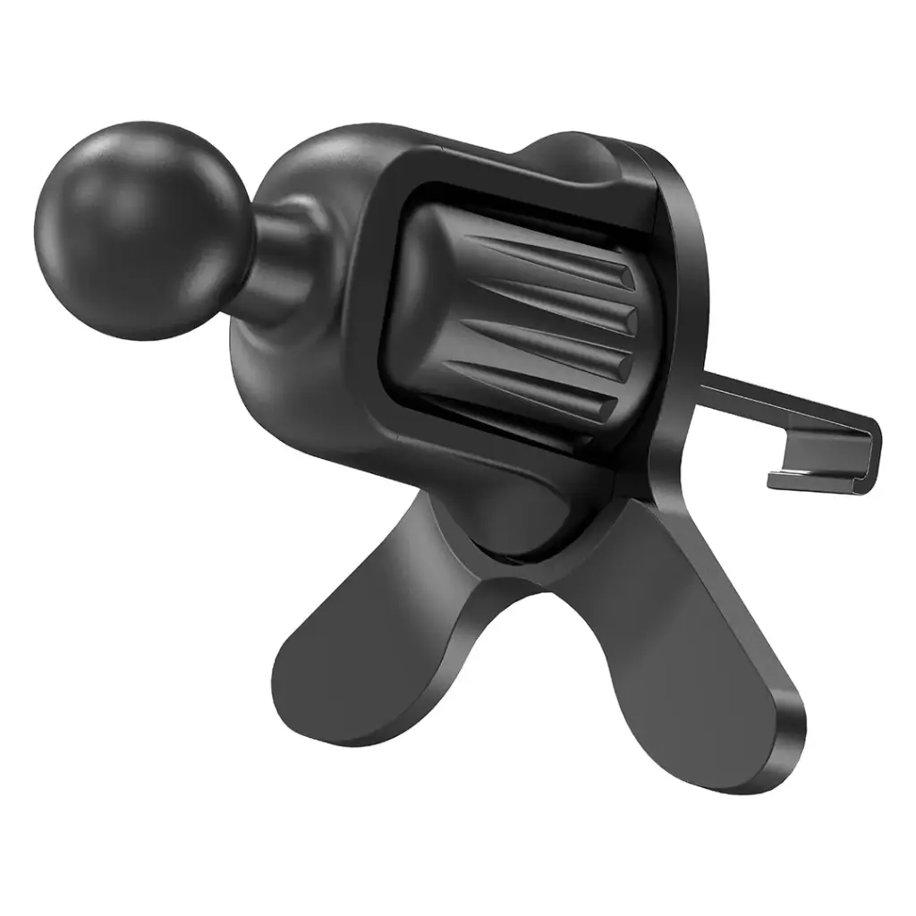 Porodo Dual Mount Magnetic Phone Holder with Dash & Air Vent Clip (Black)