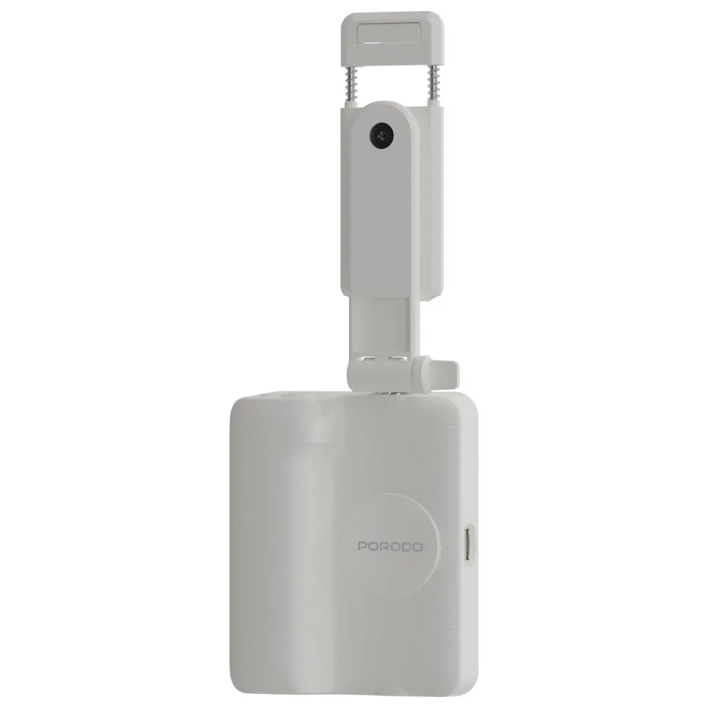 Porodo Lifestyle 3-In-1 Bluetooth Selfie Stick (White)