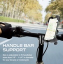 Promate Quick-Clamp SecureMount Bike Mount for Smartphones (Black)