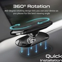 Promate 360° Cradleless MagSafe Compatible Smartphone Mount  Secure Anti-Slip Mount (Black)