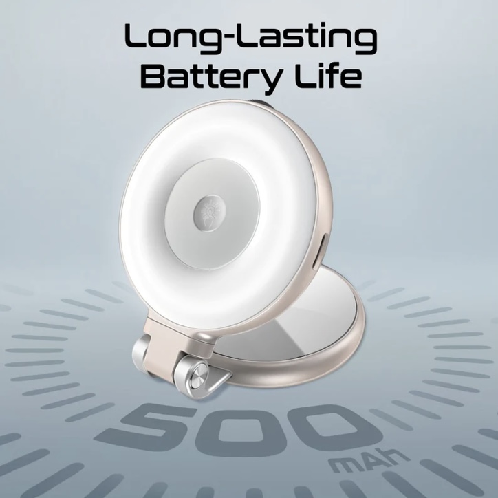 Promate MagSafe LED Ring Light 360° Rotatable (Rose Gold) 