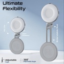 Promate MagSafe LED Ring Light 360° Rotatable (Grey) 