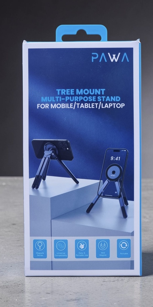 Pawa Tree Mount for Phone, Tablet & Computer (Gray)