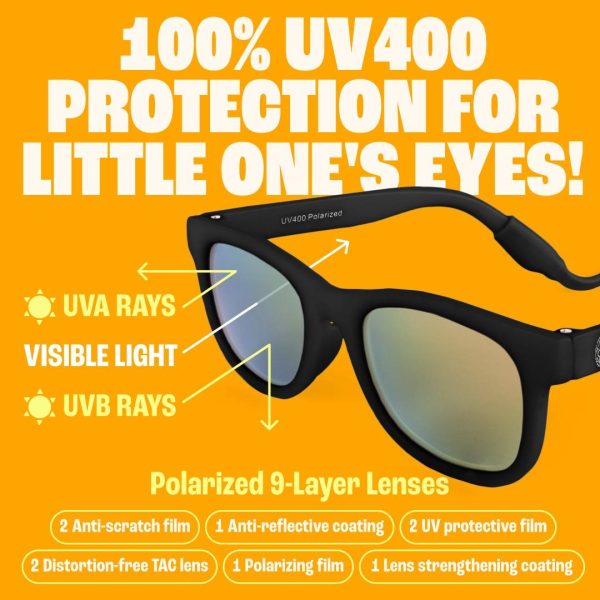 Baby Sunnies Sunglasses 0-24 month (Black)