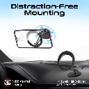 Promate 360° Cradleless MagSafe Compatible Smartphone Mount  Secure Anti-Slip Mount (Black)