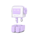 UGREEN Uno RG 65W 3-Port GaN Fast Charger UK (Purple)