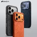 Melkco Alcantara Magsafe Case For Iphone 17 Pro Max (Dark Blue)