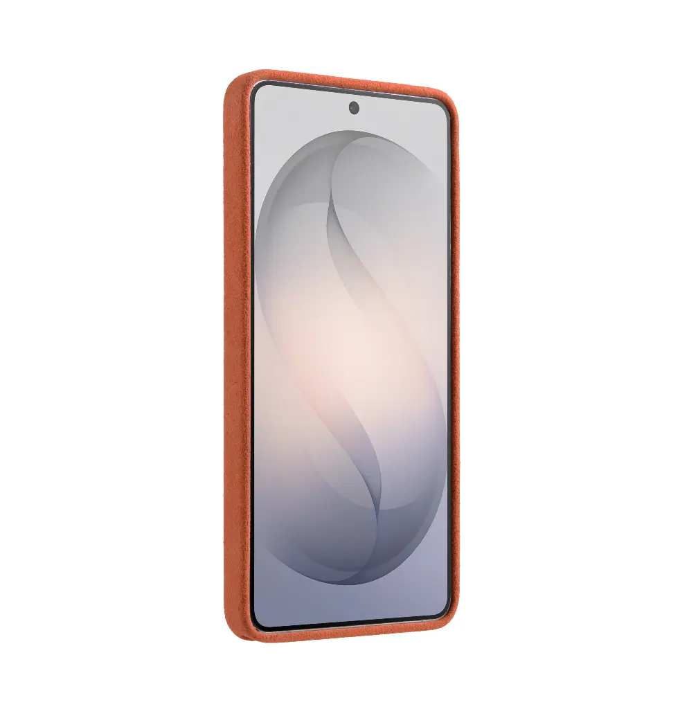 Melkco Alcantara Magsafe Case For Samsung Galaxy S26 Ultra (Orange)