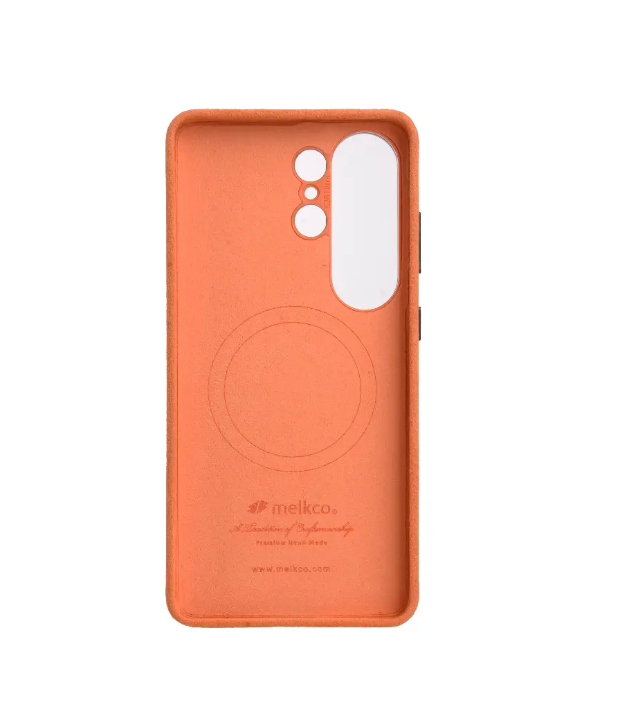 Melkco Alcantara Magsafe Case For Samsung Galaxy S26 Ultra (Orange)