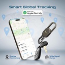 Promate Smart Keychain with Apple Find My Locator  (Titanium)