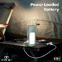Promate 4-in-1 Multifunctional Camping Kit LED Light, 6000mAh Power Bank, and Bluetooth Speaker (Gray)