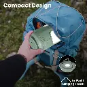 Promate 4-in-1 Multifunctional Camping Kit LED Light, 6000mAh Power Bank, and Bluetooth Speaker (Gray)