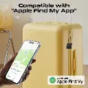 Promate Smart Lock Tracking TSA Approved works with Apple Find My (Black)