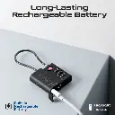 Promate Smart Lock Tracking TSA Approved works with Apple Find My (Black)
