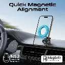 Promate MagGrip™ 360° Cradleless Foldable Magnetic Ring Smartphone Holder (Black)