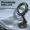Promate MagGrip™ 360° Cradleless Foldable Magnetic Ring Smartphone Holder (Black)