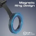 Promate MagGrip™ 360° Cradleless Foldable Magnetic Ring Smartphone Holder (Black)