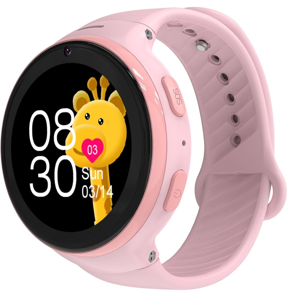 Porodo Kids 4G Smart Watch Android OS With WhatsApp (Pink)