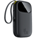 Baseus EnerFill FC31 Qpow 3 Digital Display Power Bank with USB-C+iP Cables 10000mAh 45W (Cosmic Black)