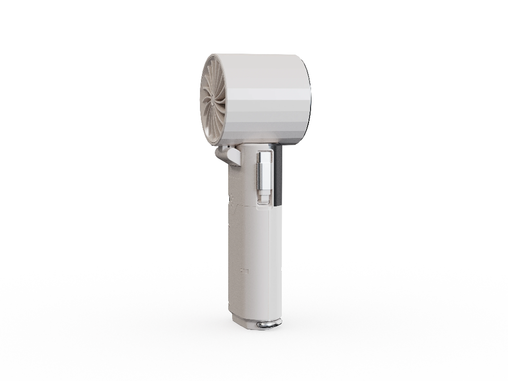 Porodo Lifestyle Chillo Plus Rechargeable Ice Cooling Fan (White)
