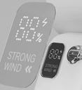 Xpower Cooler Mini Portable Rechargeable Turbo Fan (White Gray)