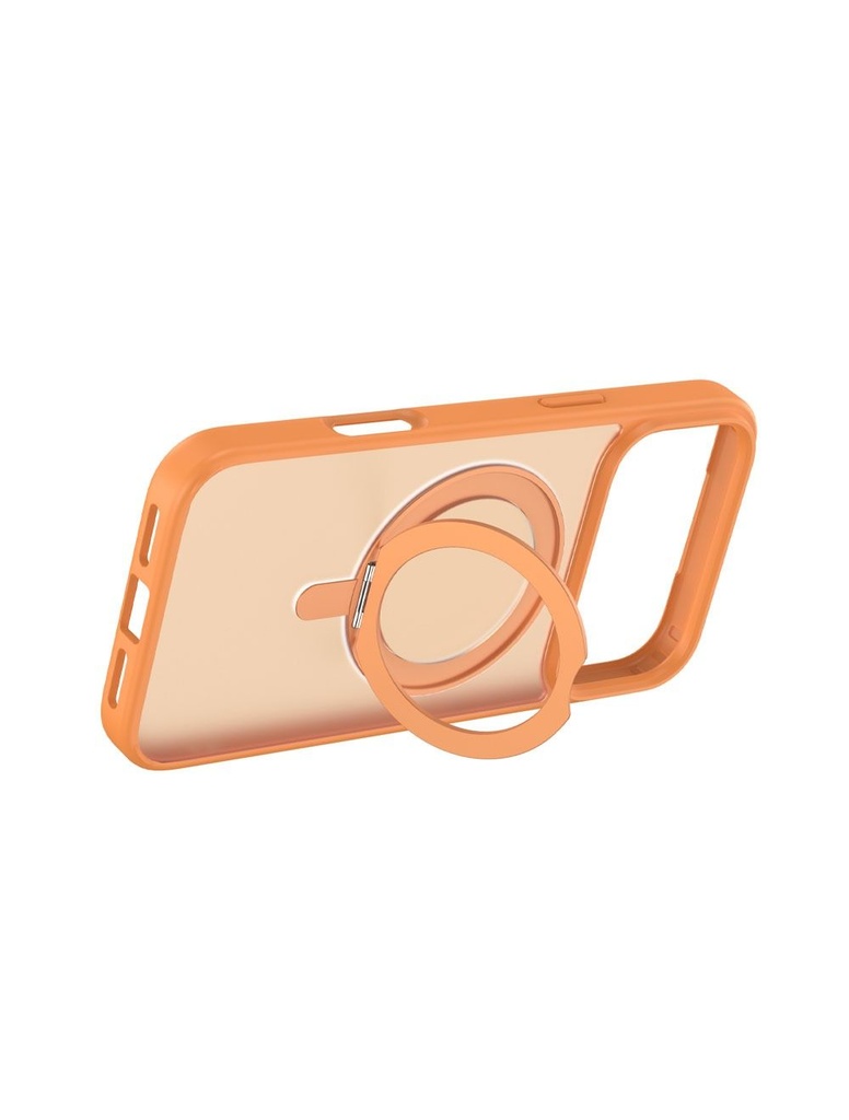 Devia Eleguard Magnetic Shockproof 360°Rotating Stand Case for iPhone 17 Pro Max (Orange)