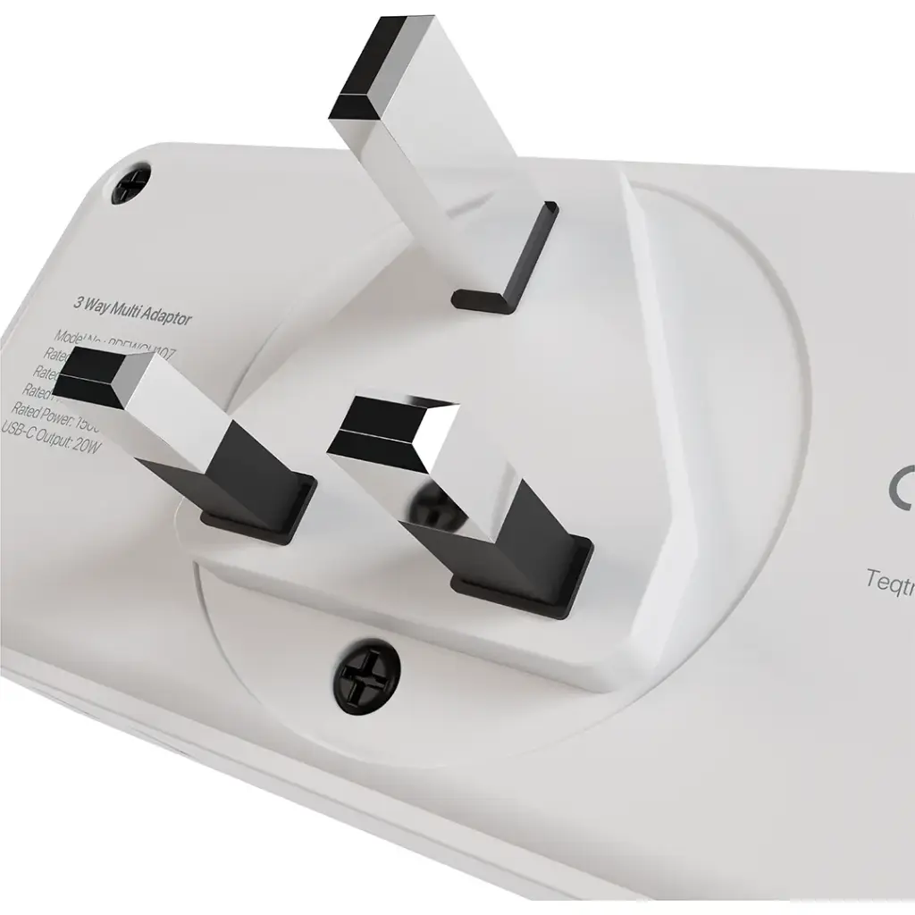 Porodo Plex 1500W Universal Adapter (White)