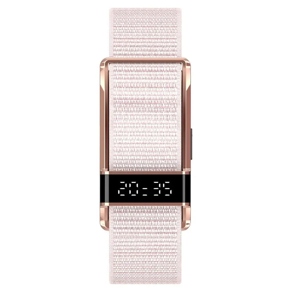 Porodo Trackfit Pro Smart Bracelet Fitness Tracker with Display APP (Pink)