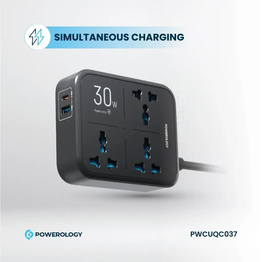 Powerology Power Strip 3250W 3AC