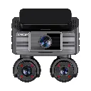 Powerology Sentra Dash Camera with 3 Lenses and Rear Camera (Black)
