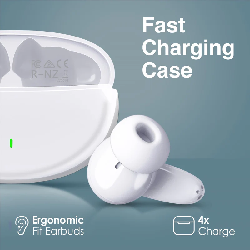 Promate Acoustic Wireless TWS Earphone (White)