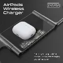 Promate 15W AuraFold-Trio
Ultra-Slim Foldable MagSafe Wireless Charger (Black)