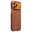 PITAKA Monogram Edge Case for iPhone 17 Pro（Leaping - Orange/Blue）