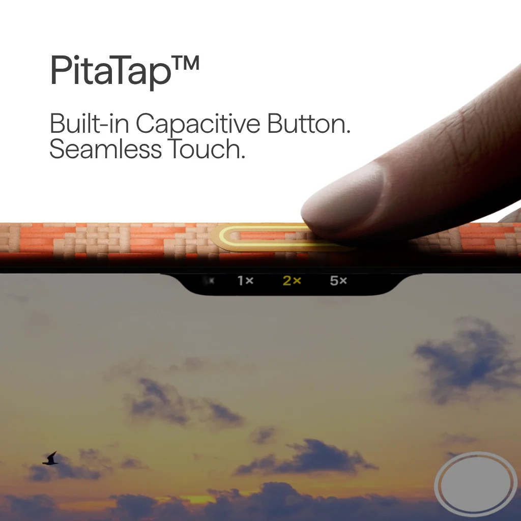 PITAKA Happiness Rides In  Edge Case for iPhone 17 Pro (Amber）