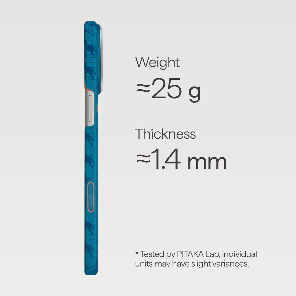 PITAKA  Happiness Rides In Edge Case for iPhone 17 Pro (Indigo）