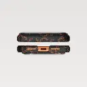 PITAKA Monogram Edge Case for iPhone 17 Pro Max（Leaping - Black/orange）