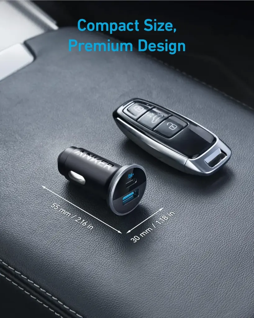 Anker 323 Car Charger 52.5W (Black)
