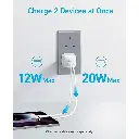 Anker 323 Charger 33W with USB C to Lightning Cable 1M (White)